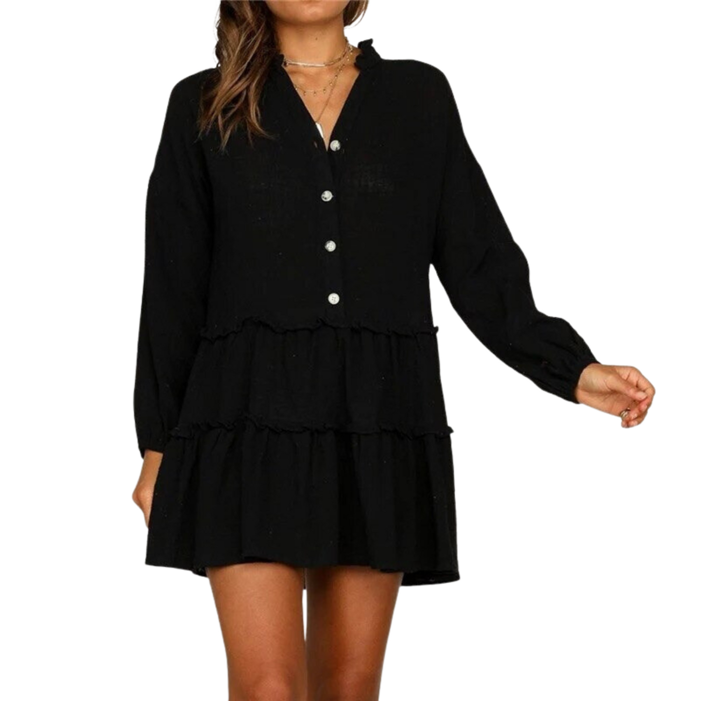VESTIDO DE VERANO PUKA NEGRO