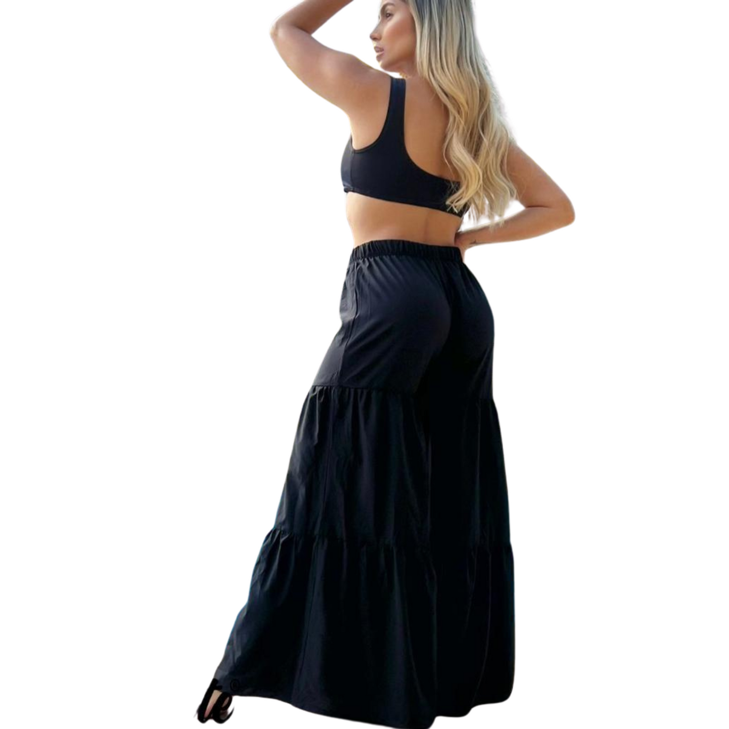 PANTALON PLAYERO PIPA NEGRO