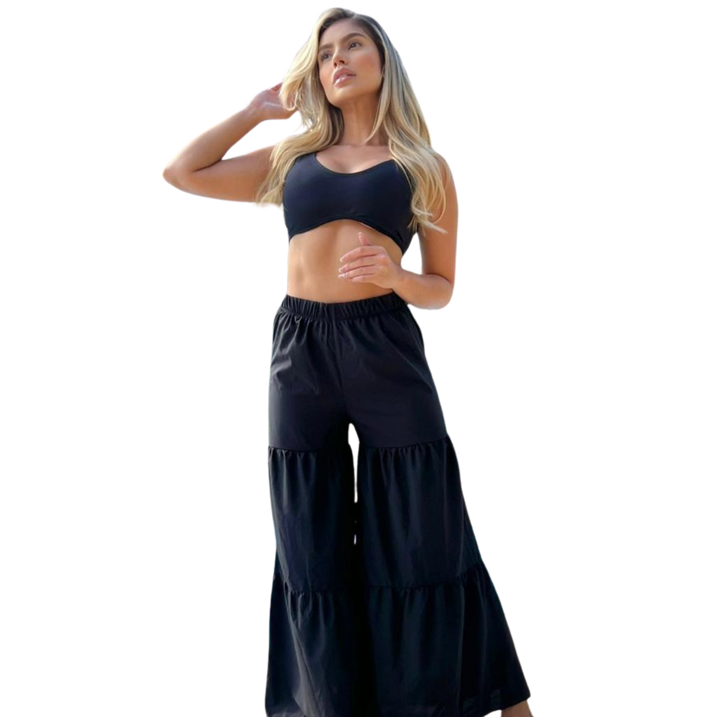 PANTALON PLAYERO PIPA NEGRO