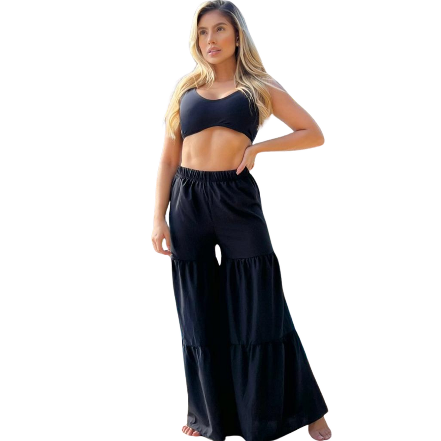 PANTALON PLAYERO PIPA NEGRO