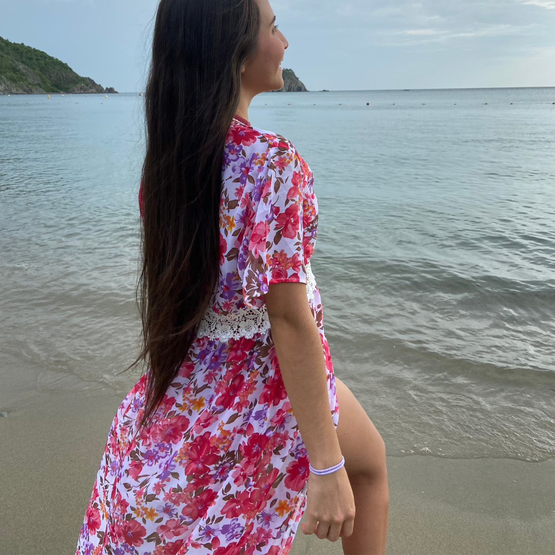 SALIDA DE BAÑO TAYRONA FUCSIA