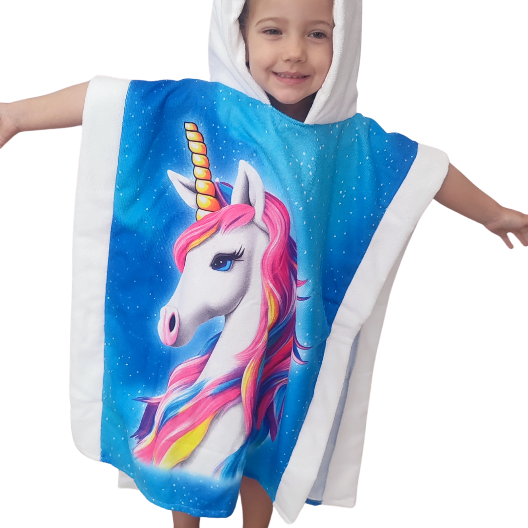 TOALLA DE PLAYA INFANTIL UNICORNIO