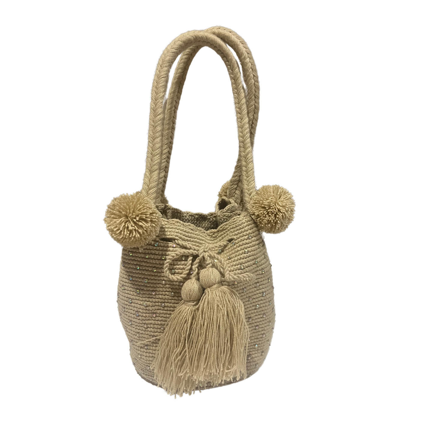 MOCHILA DECORADA BEIGE