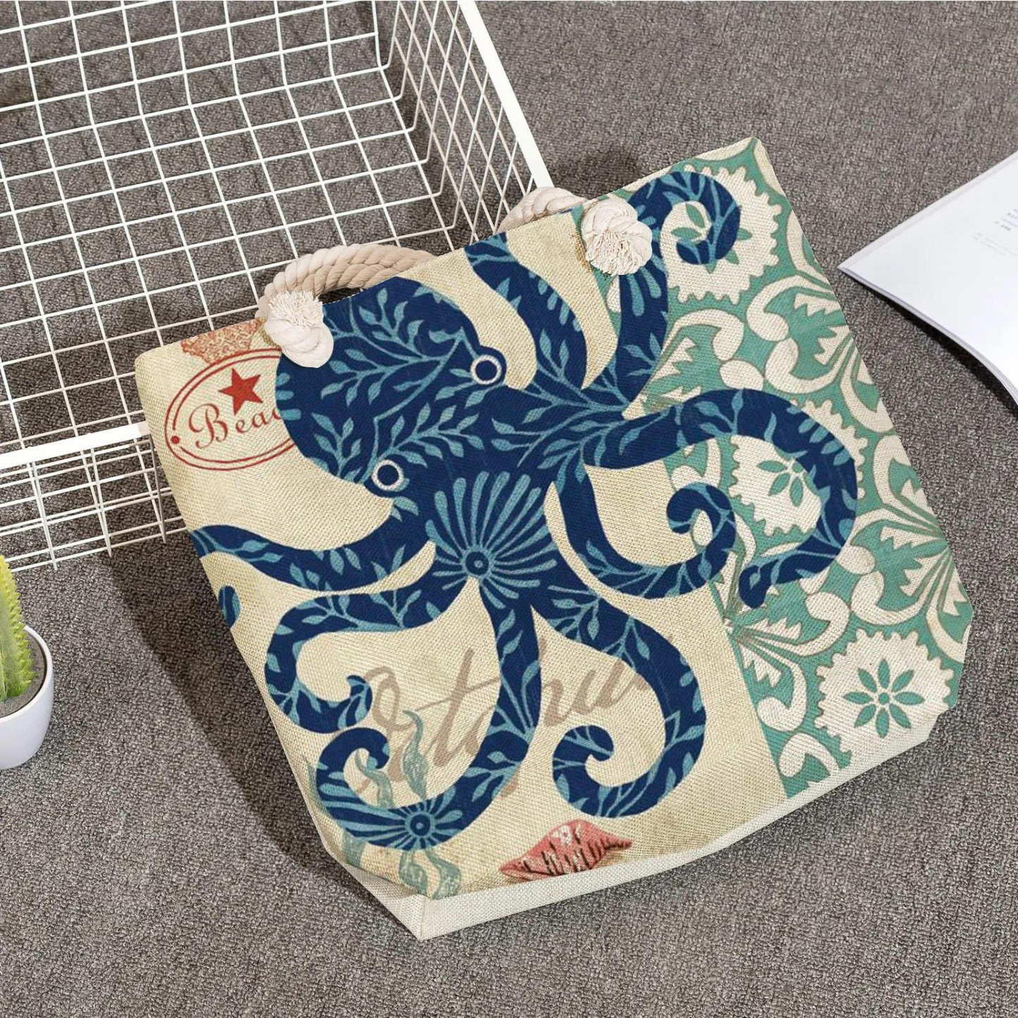BOLSO DE PLAYA OCTOPUS