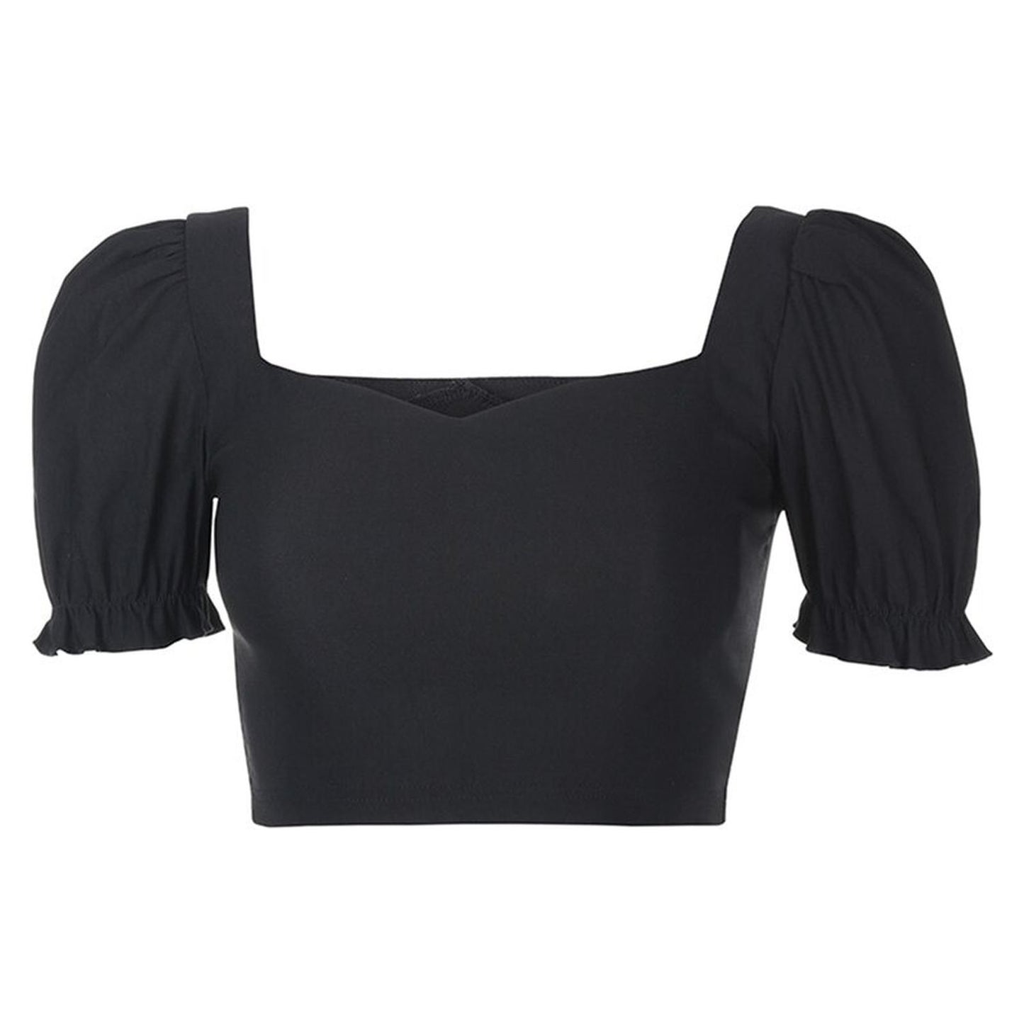 BLUSA CROP TOP NEGRA