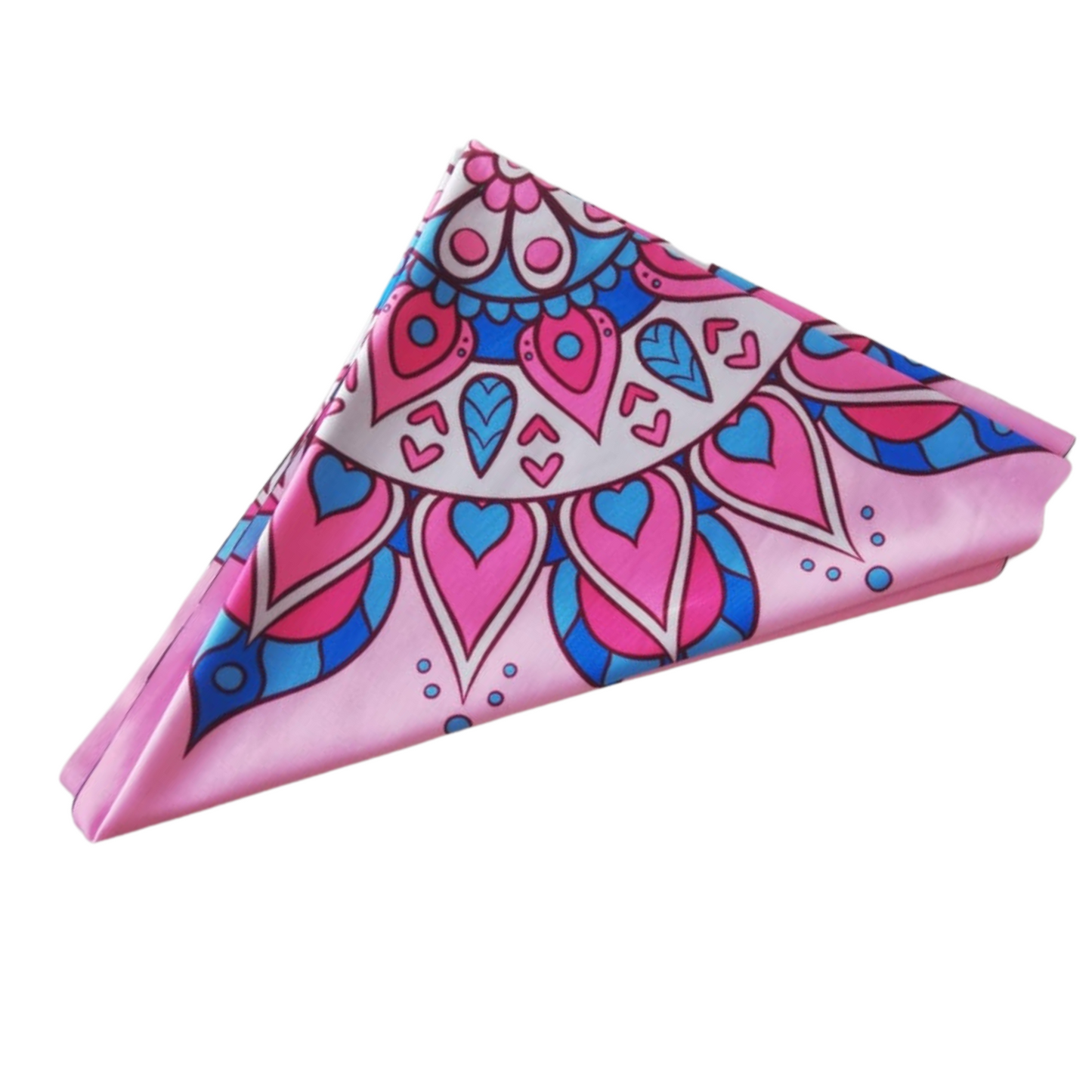 PAÑOLETA MANDALAS ROSADA