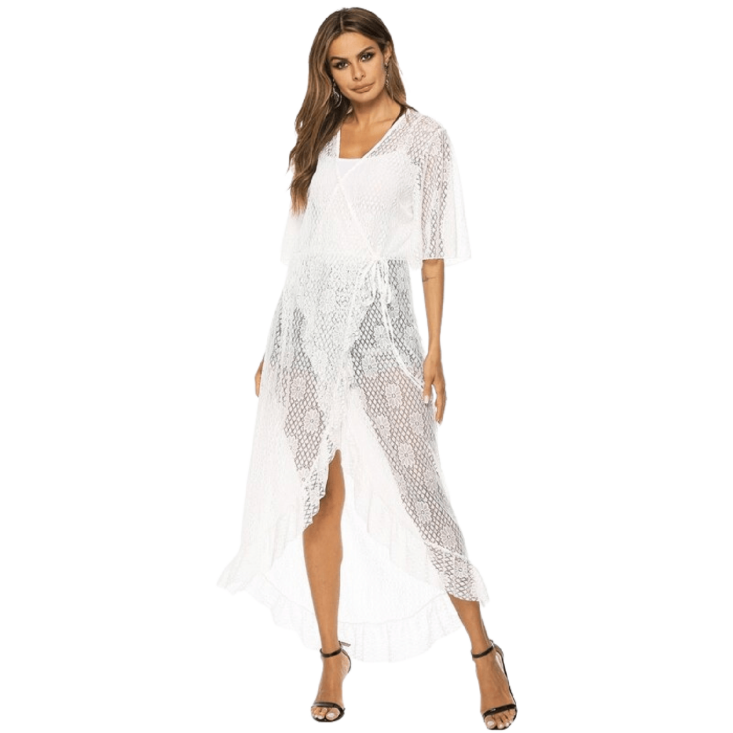 KIMONO EN ENCAJE STRETCH