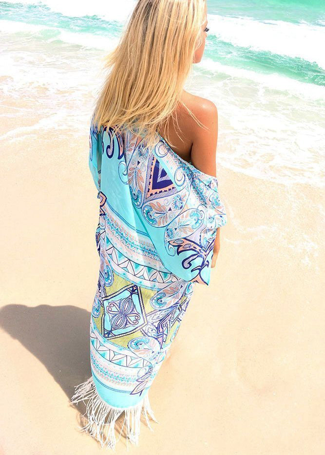 Salida De Baño Kimono Para Playa Y Verano