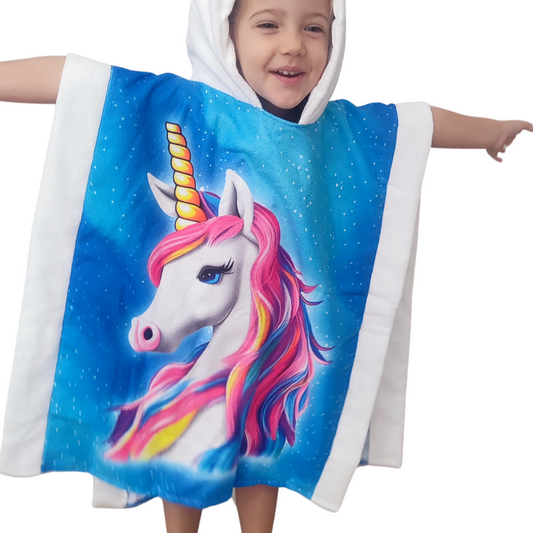 TOALLA DE PLAYA INFANTIL UNICORNIO