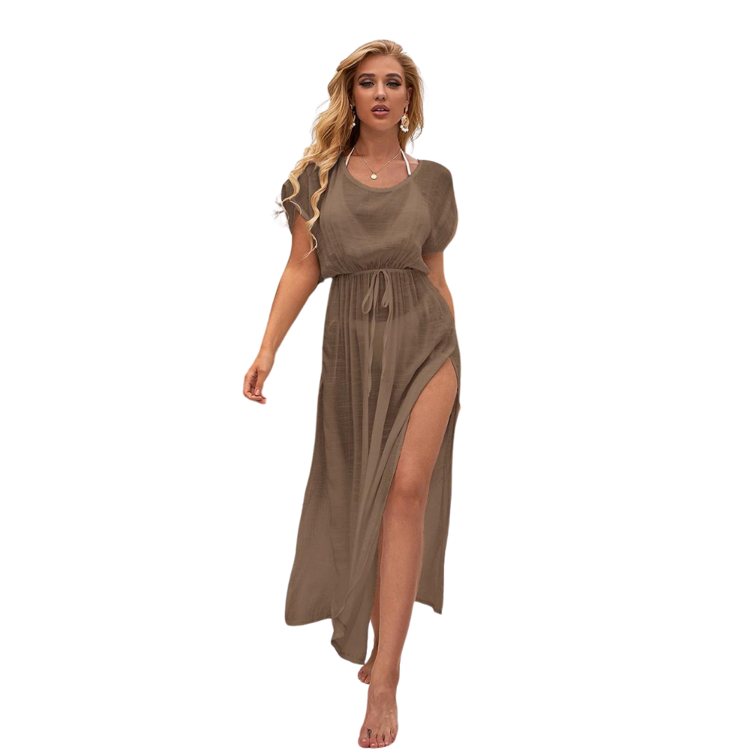 VESTIDO DE PLAYA MALE BEIGE