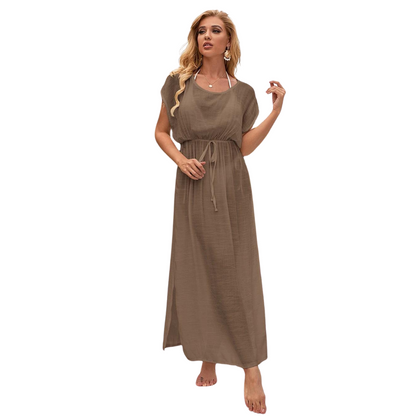 VESTIDO DE PLAYA MALE BEIGE