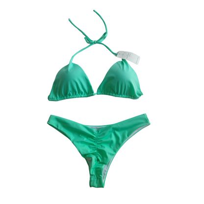 CONJUNTO LUISA VERDE (BIKINI + TOP + PAREO)