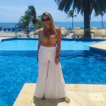 PANTALON PLAYERO PIPA BLANCO