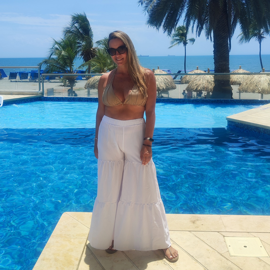 PANTALON PLAYERO PIPA BLANCO