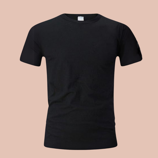 Camiseta Básica de Algodón Hombre